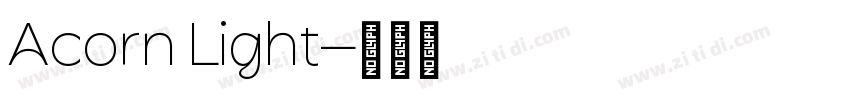Acorn Light字体转换